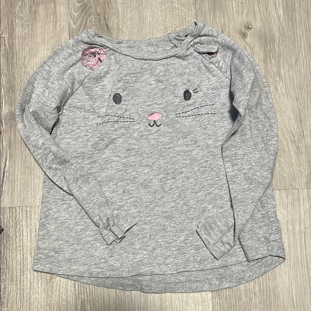4/$30 Gray Kids Shirt‎ with Cute Animal Design